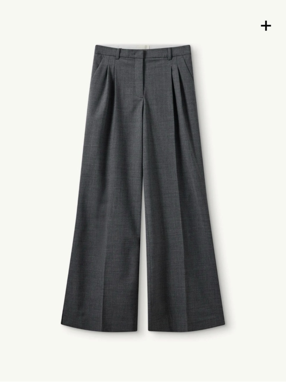 Women’s Wide-Leg Trousers in Gray